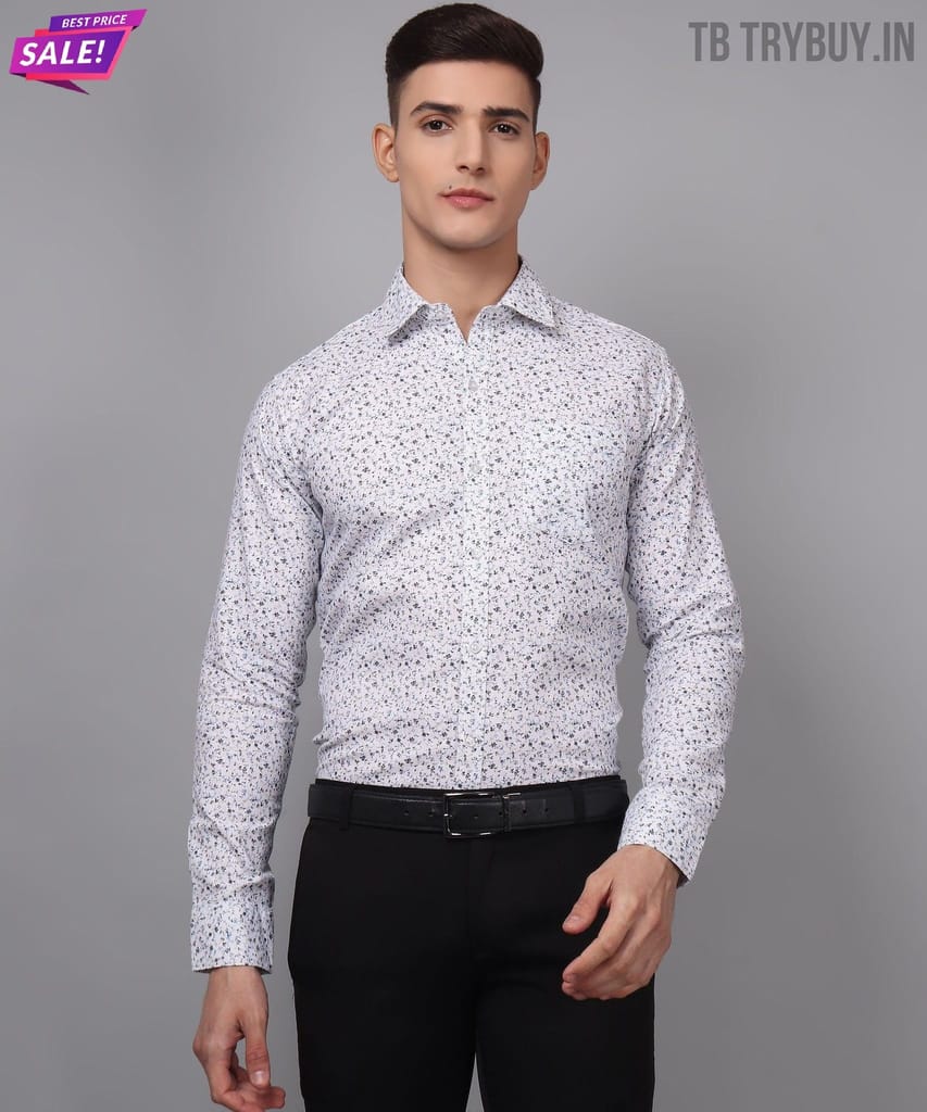 Men's Printed Shirt | Cotton Linen