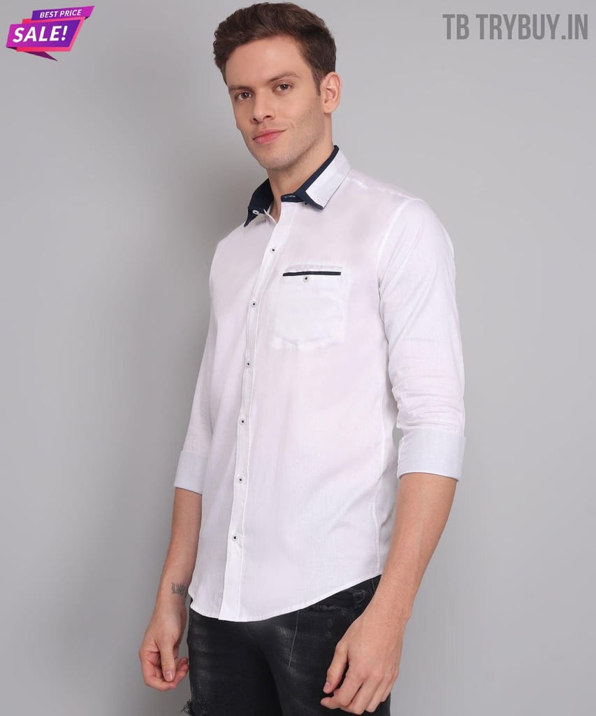 White Shirt for Men | 100% Cotton