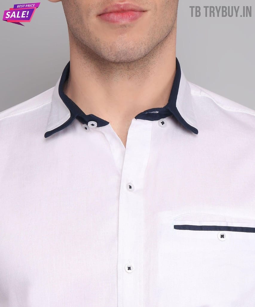 White Shirt for Men | 100% Cotton