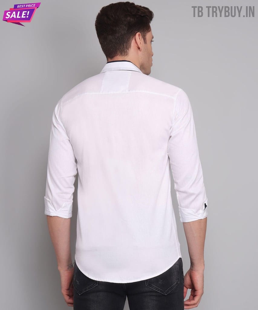 White Shirt for Men | 100% Cotton