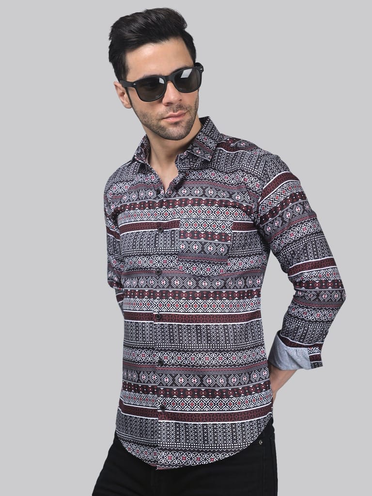 Sensational Printed Men's Shirt