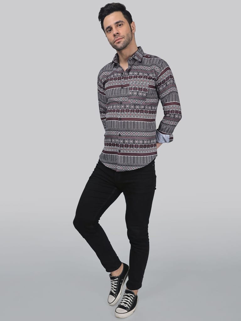 Sensational Printed Men's Shirt