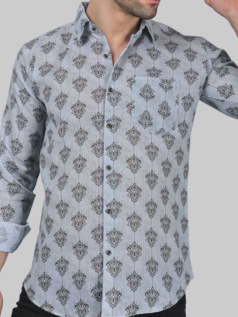 Flamingo Frenzy Men's Printed Shirt