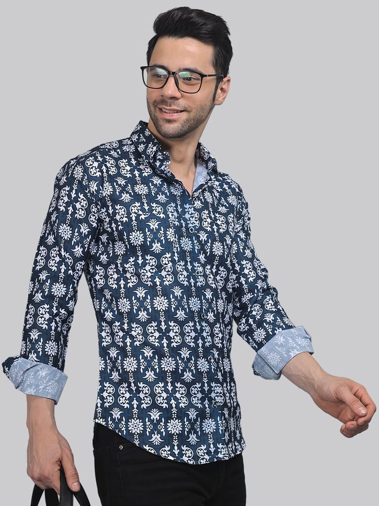Serene Men's Printed Shirt