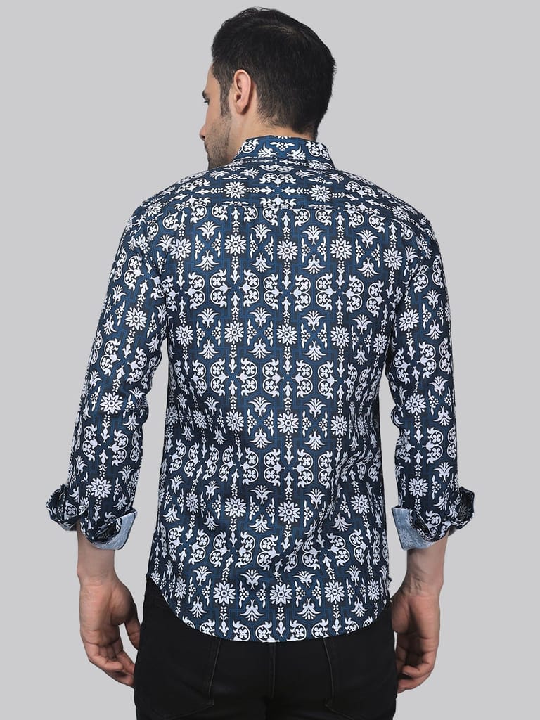 Serene Men's Printed Shirt