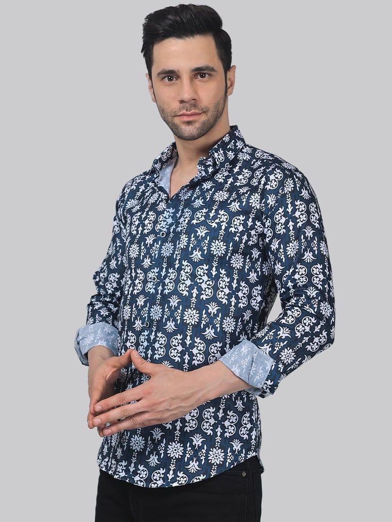 Serene Men's Printed Shirt