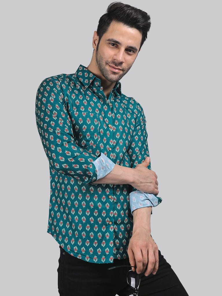 Coral Cavern Men's Printed Shirt