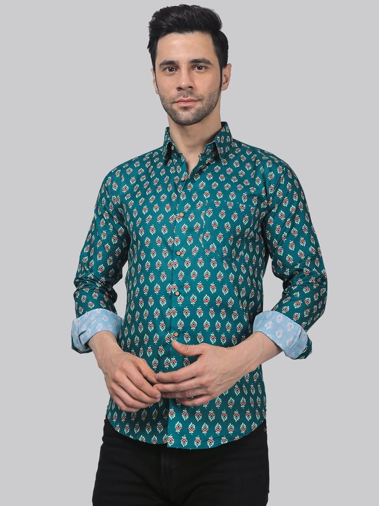 Coral Cavern Men's Printed Shirt