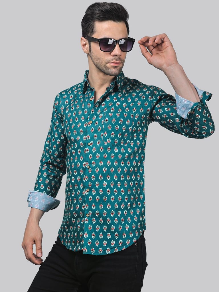 Coral Cavern Men's Printed Shirt
