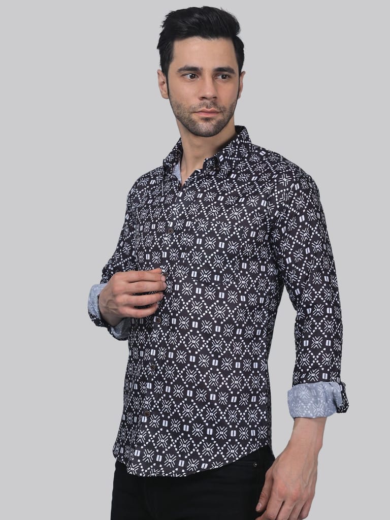 Floral Frenzy Men's Printed Shirt