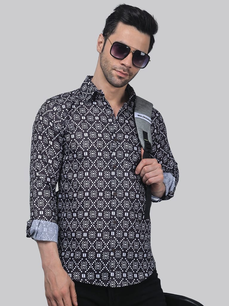 Floral Frenzy Men's Printed Shirt