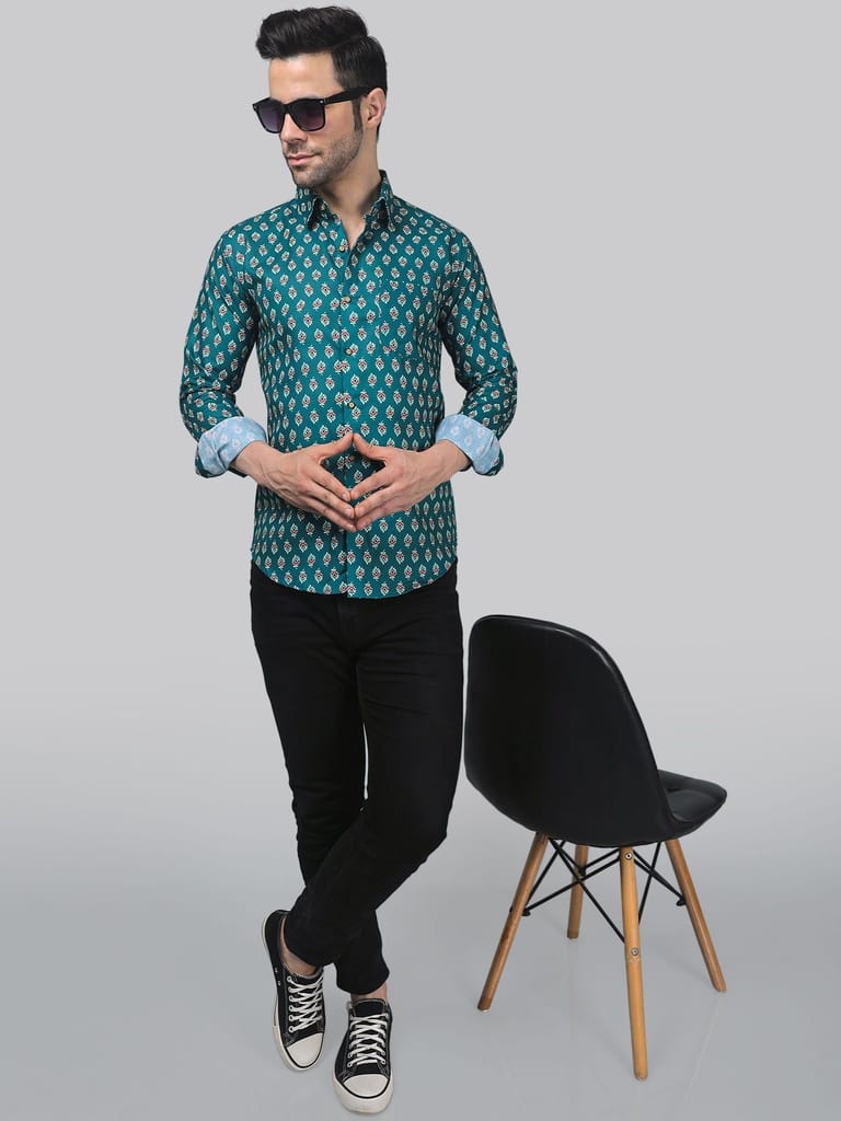 Coral Cavern Men's Printed Shirt