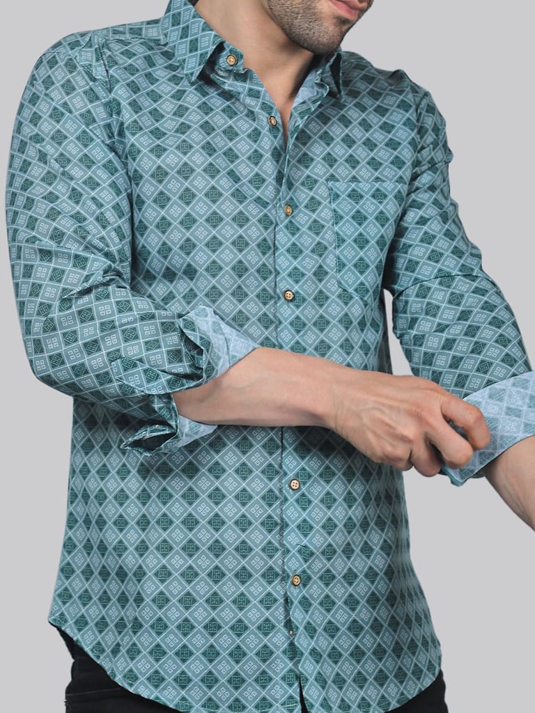 Vivacious Vibes Men's Printed Shirt