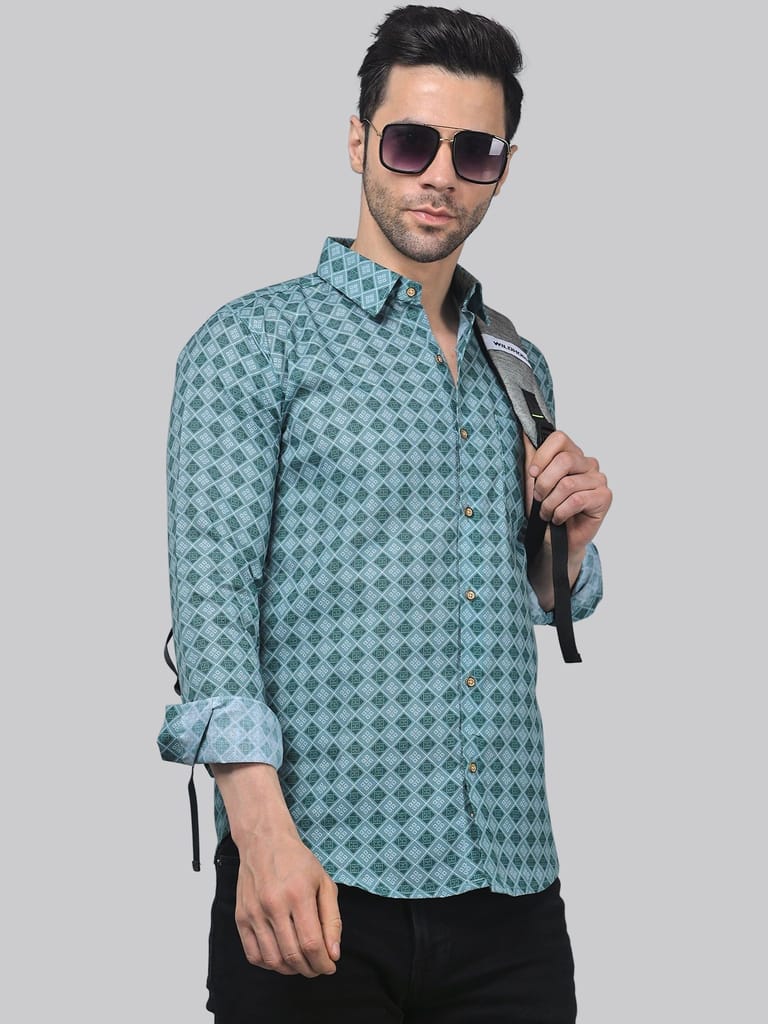 Vivacious Vibes Men's Printed Shirt
