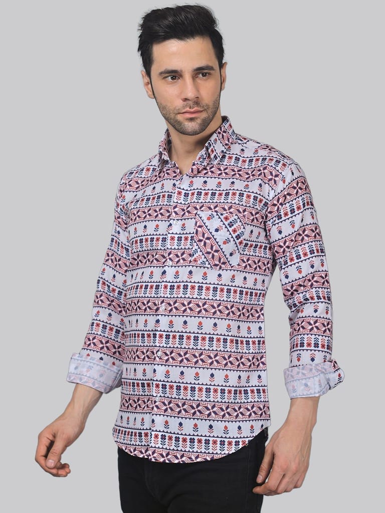 Starry Night Men's Printed Shirt
