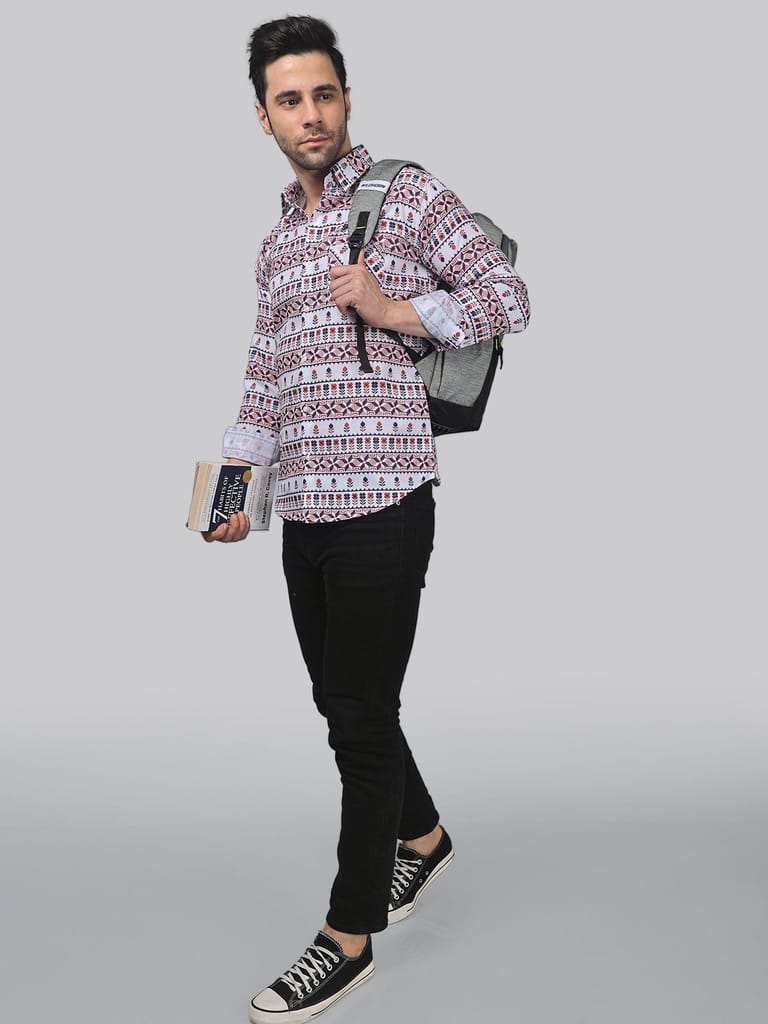 Starry Night Men's Printed Shirt