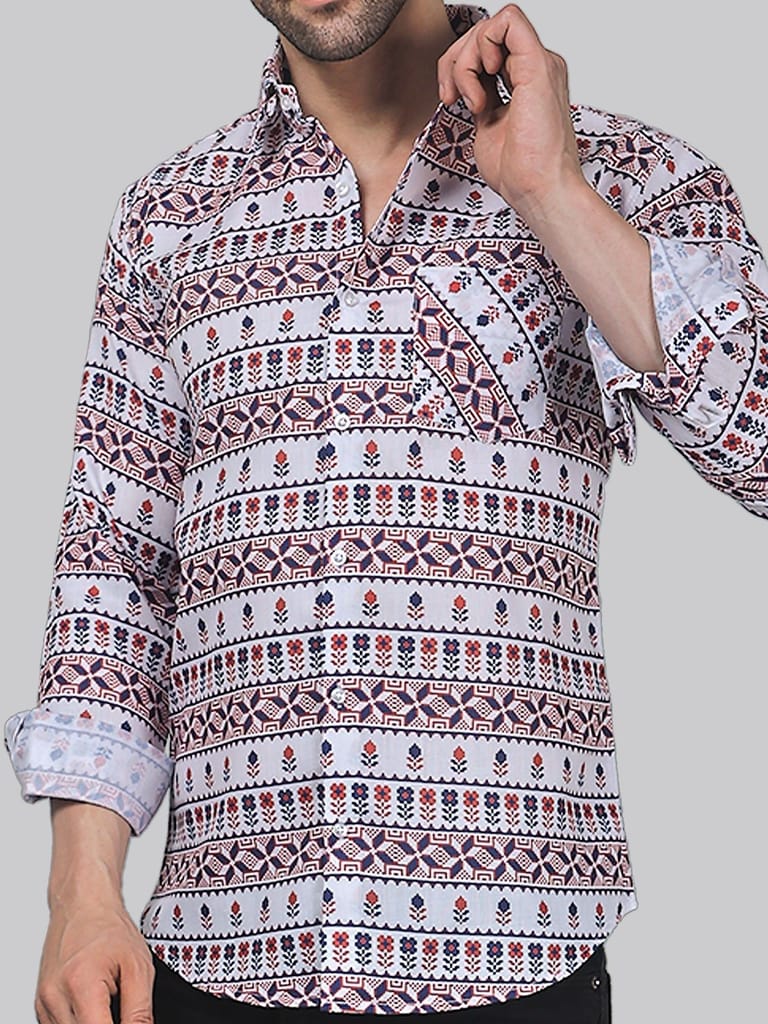 Starry Night Men's Printed Shirt