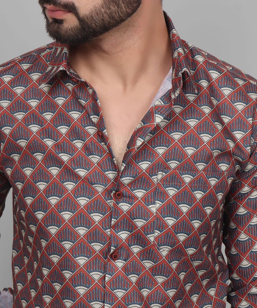 Flamboyant Men's Printed Shirt