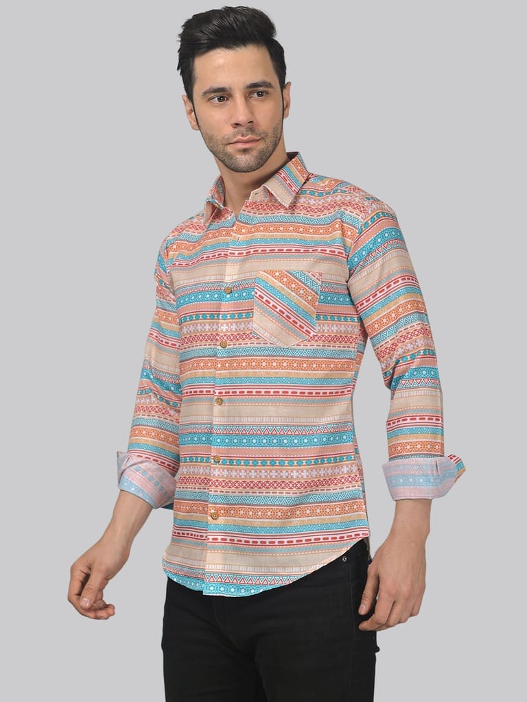 Minimalist Men's Printed Shirt