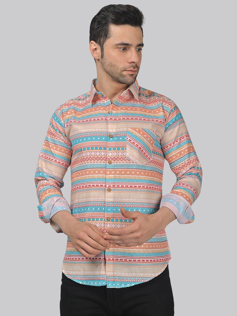 Minimalist Men's Printed Shirt