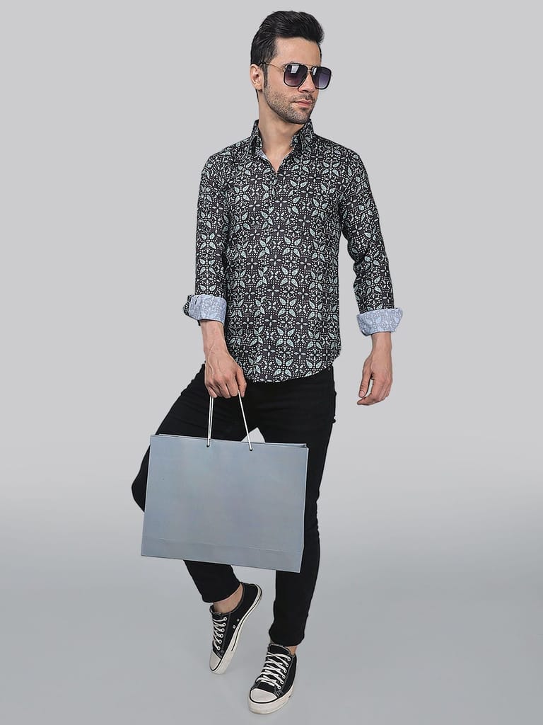 Vintage Men's Printed Shirt