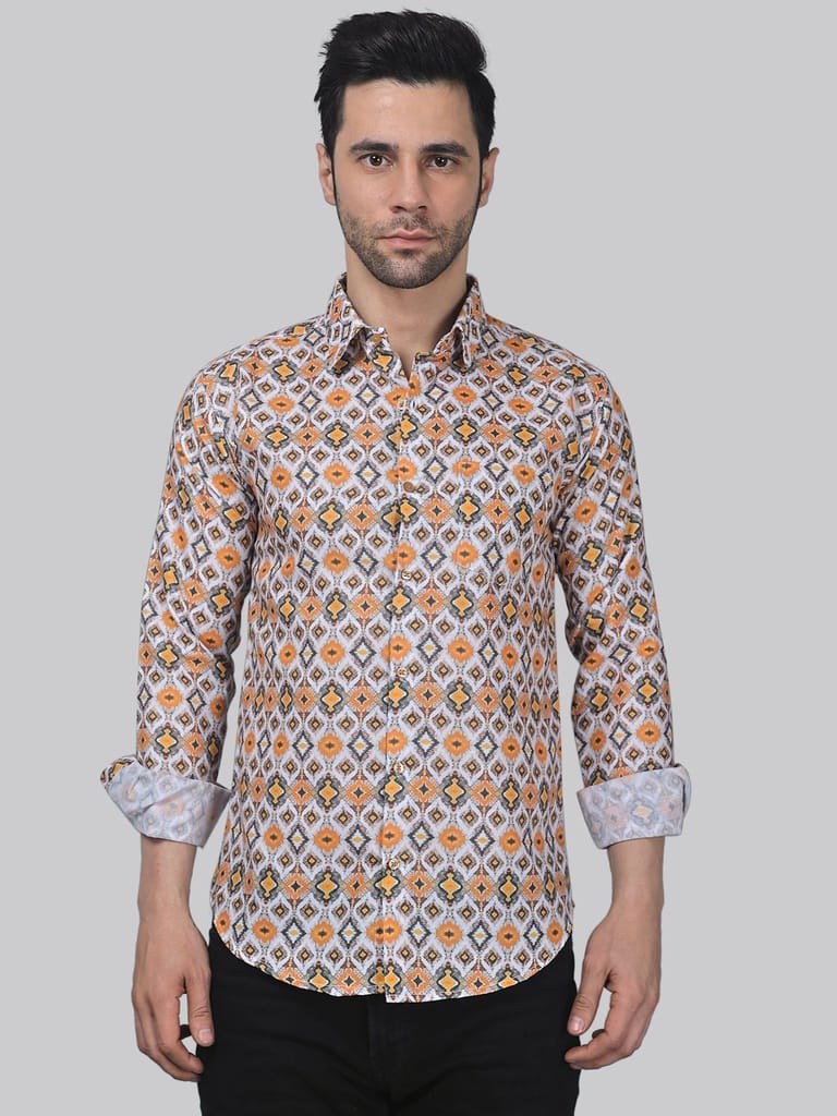 Tropical-luxe Men's Printed Shirt