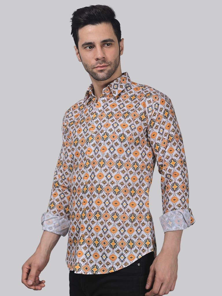 Tropical-luxe Men's Printed Shirt