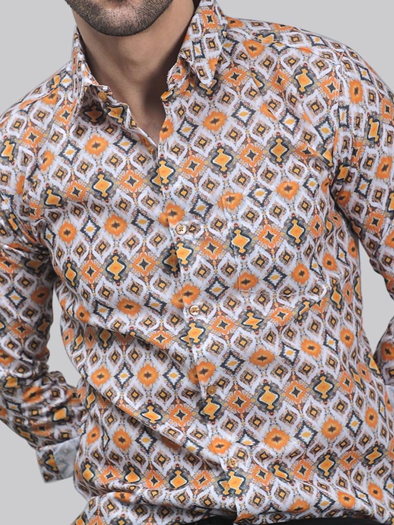 Tropical-luxe Men's Printed Shirt