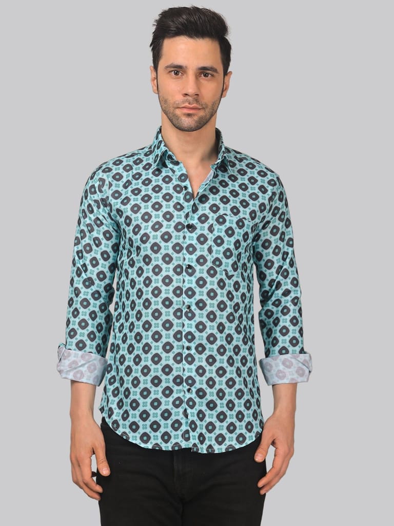 Street-glam Men's Printed Shirt