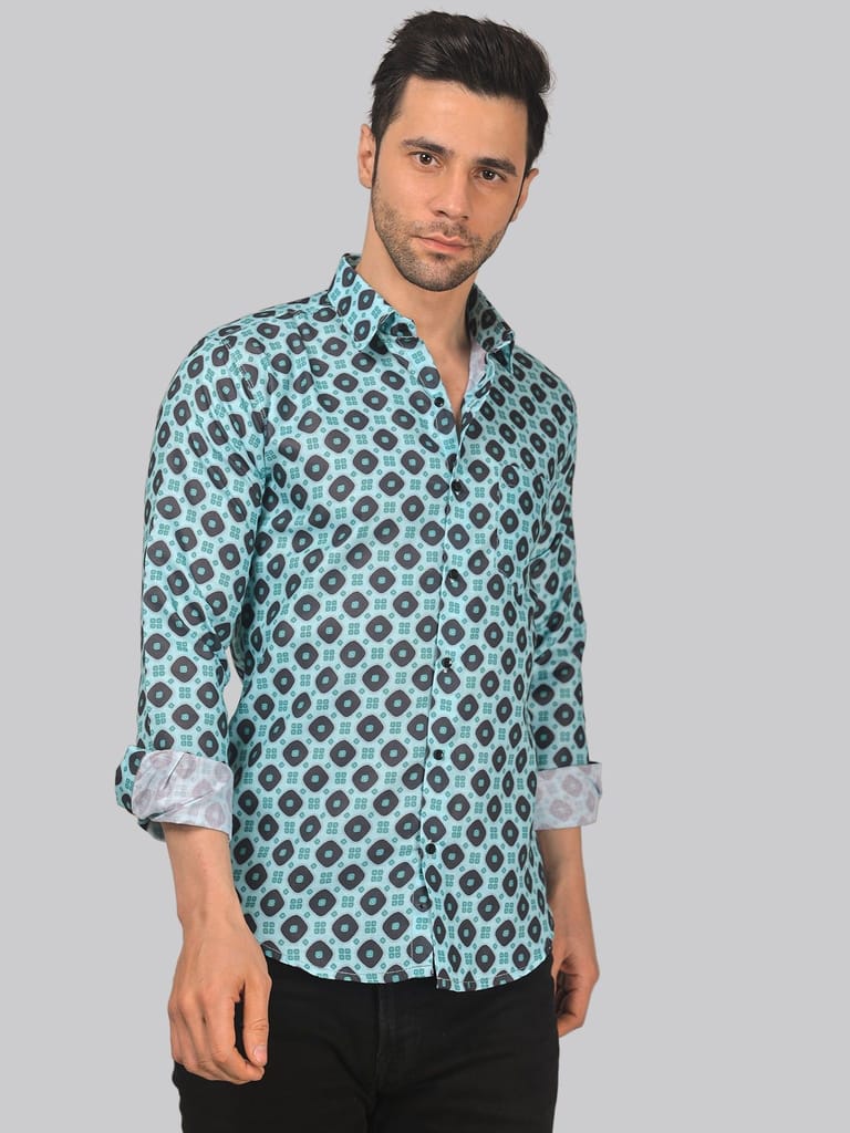 Street-glam Men's Printed Shirt