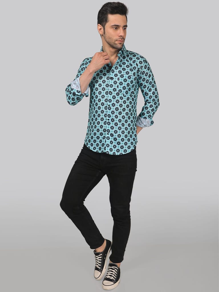 Street-glam Men's Printed Shirt