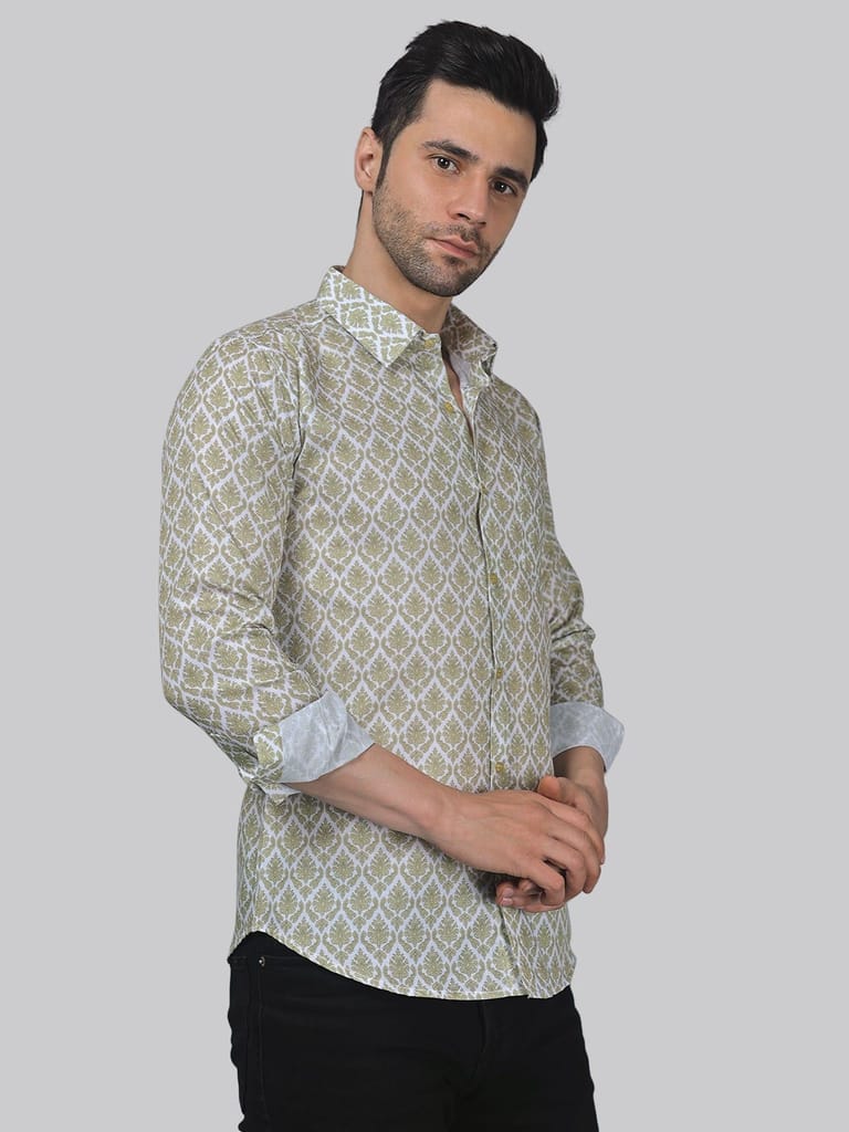Classic-contemporary Men's Printed Shirt
