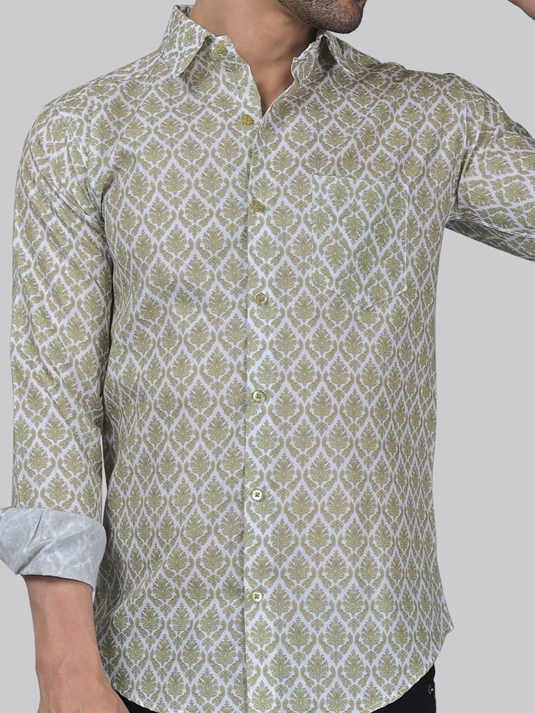 Classic-contemporary Men's Printed Shirt