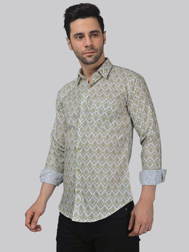 Classic-contemporary Men's Printed Shirt
