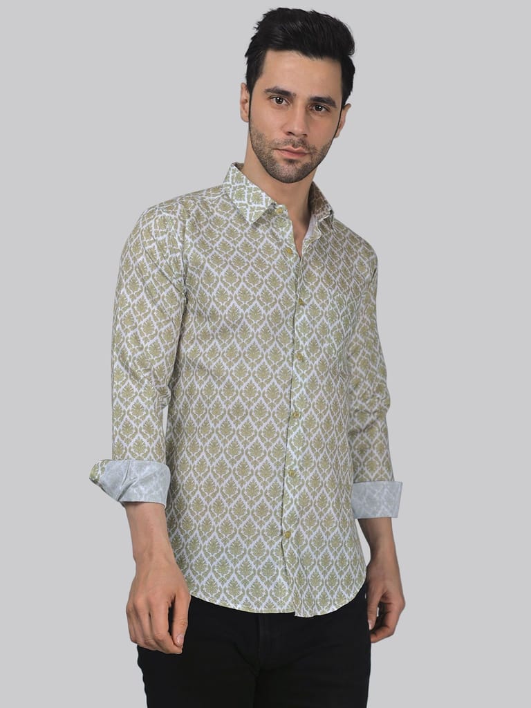 Classic-contemporary Men's Printed Shirt