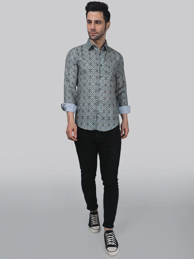 Exotic-glam Men's Printed Shirt