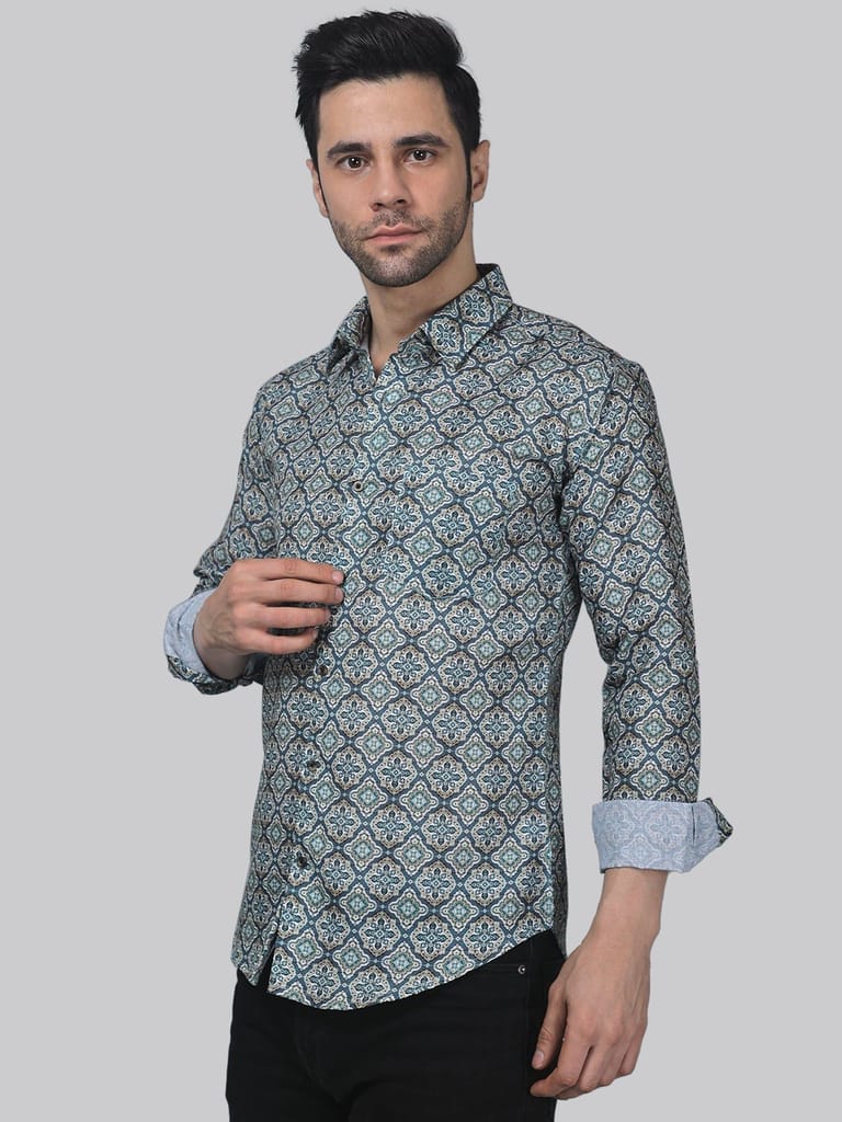 Exotic-glam Men's Printed Shirt