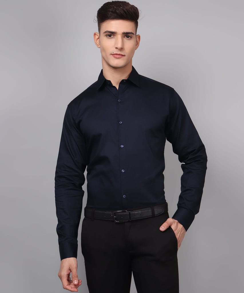 Navy Blue Formal Men's Shirt