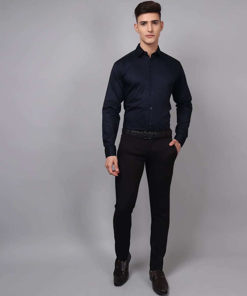 Navy Blue Formal Men's Shirt