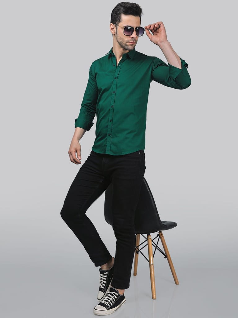 Grunge Green Men's Shirt