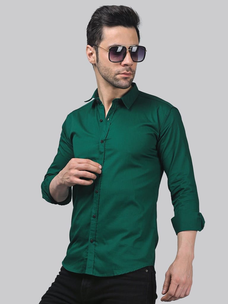 Grunge Green Men's Shirt