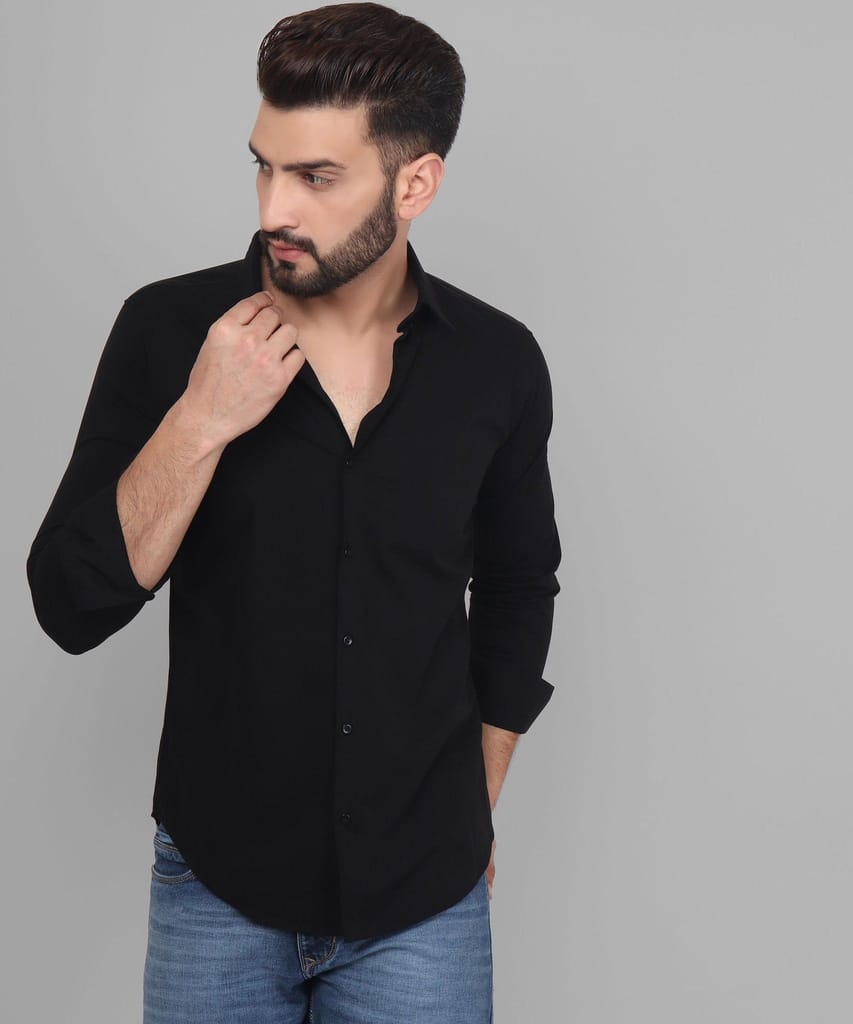 Shade Black Button Down Men's Shirt
