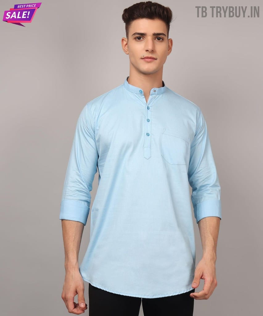 Ethnic Sky Blue Kurta for Men