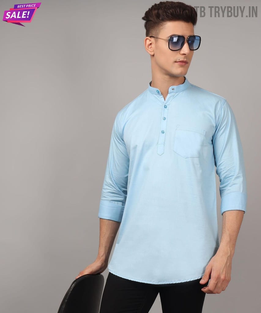 Ethnic Sky Blue Kurta for Men