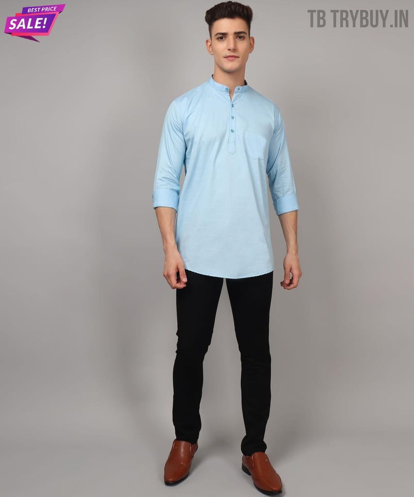 Ethnic Sky Blue Kurta for Men