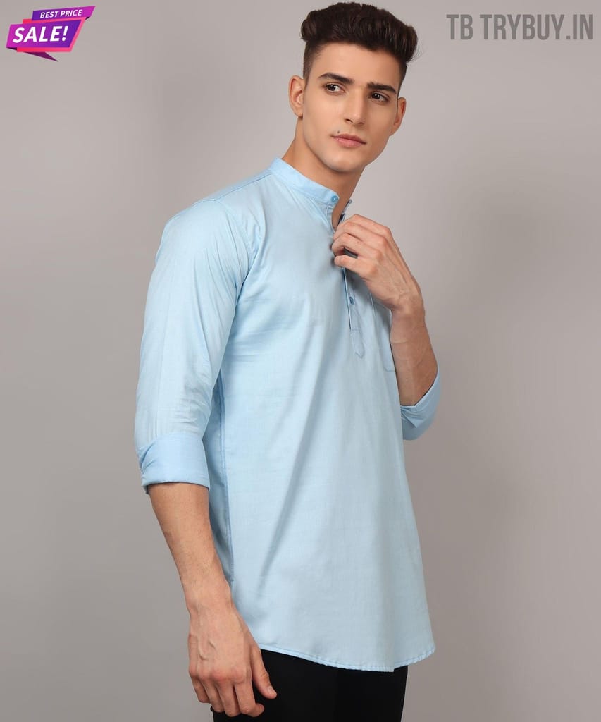 Ethnic Sky Blue Kurta for Men
