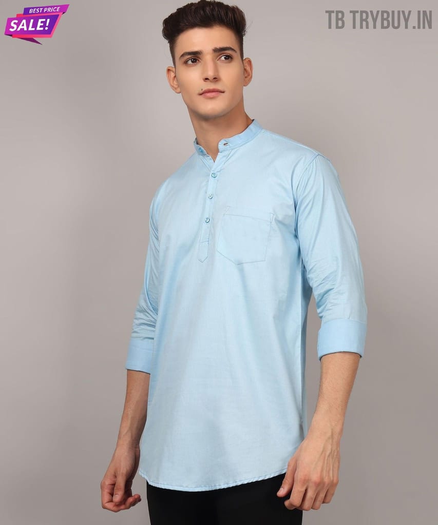 Ethnic Sky Blue Kurta for Men