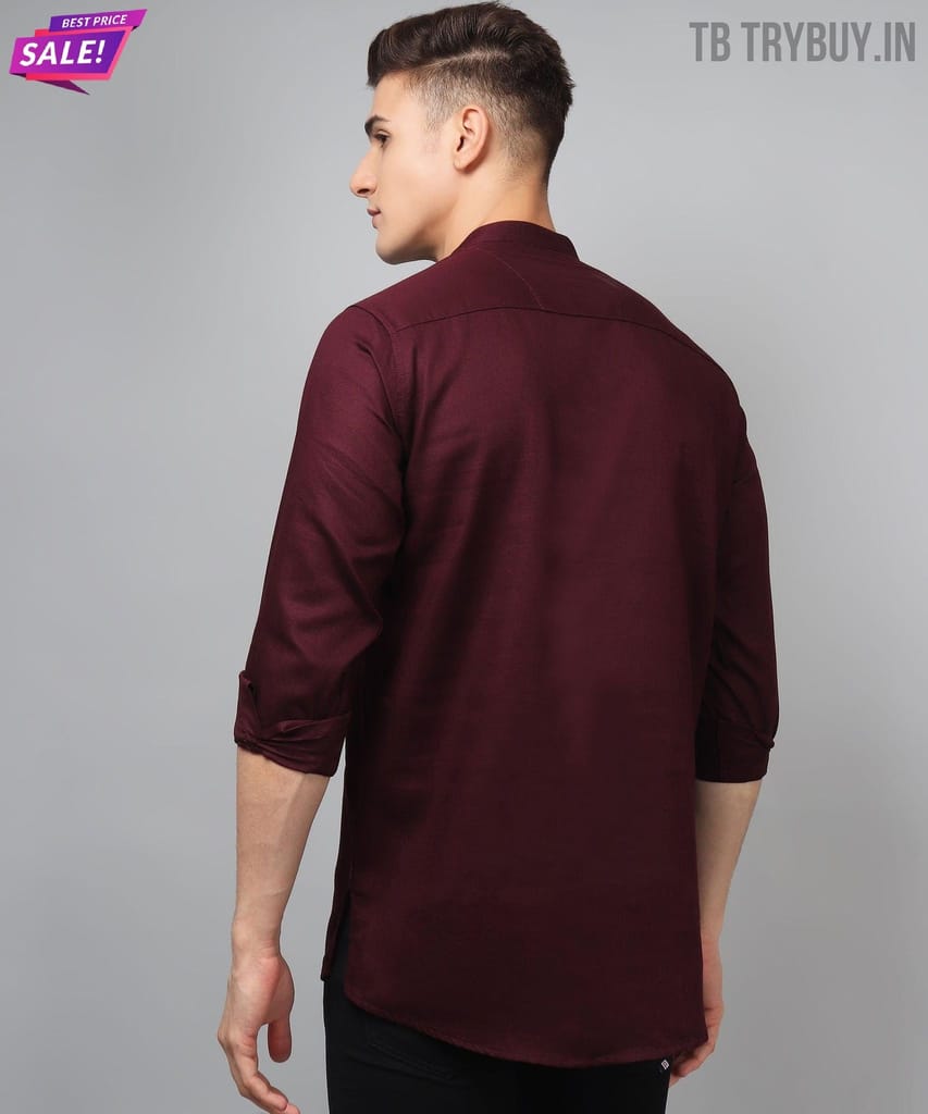 Ethnic WineRed Kurta for Men