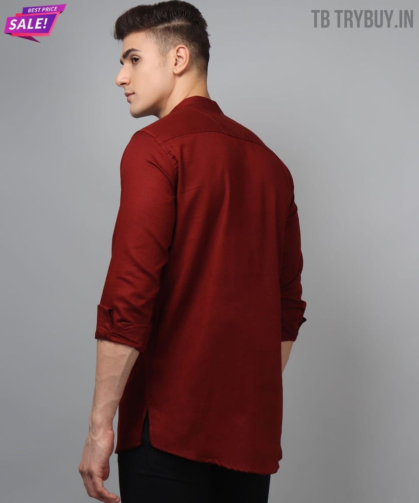 Maroon Ethnic Kurta for Men
