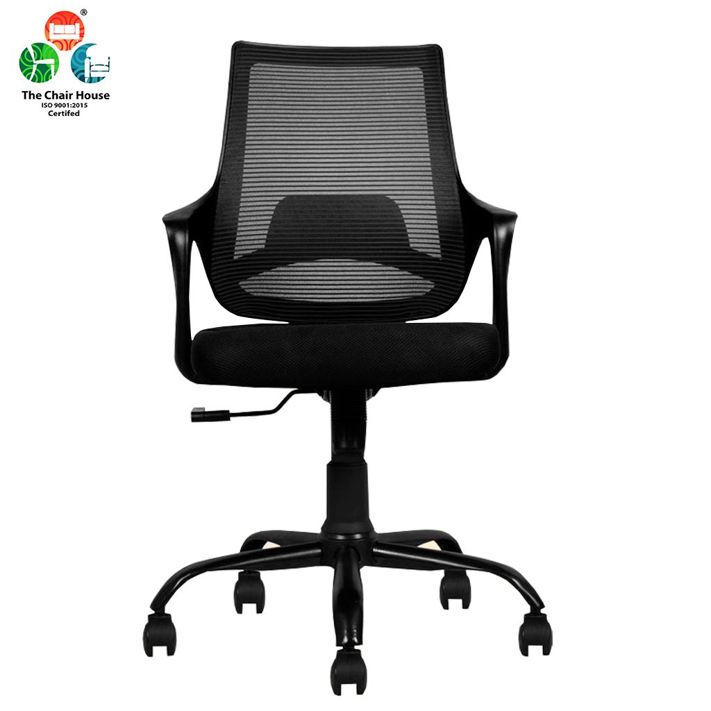 Grade Ergonomic Mesh Office Chair with Heavy Duty Metal Base | Black